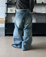 SV ice damage denim pants