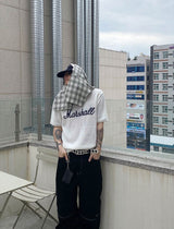 No.0740 M lettering half KNIT (3color)