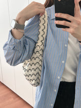 wave knit bag