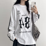 グラフィック ロングスリーブ スタンド 84 ストリート ロングスリーブ Tシャツ (3 colors)