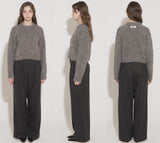 WOOL BRUSHED SWEATER [GRAY]