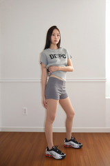 WAFFLE T-SHIRT - GRAY