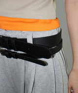 RAW-CUTTING RIVET SWEAT PANTS