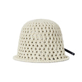 VZ Long Label Punching Knit Bucket Hat / Ivory