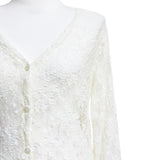 (3color) Flower Lace Soft Cardigan