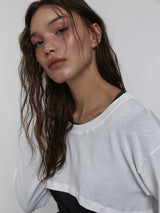 Cotton Cropped Top_White