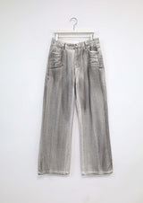 Black Spray Coated Jeans