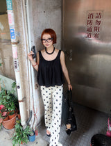 Dot Polka Dot Bootcut Long Pants