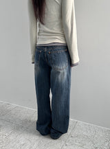 Soyan denim wide pants