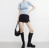Komon slit short skirt pants