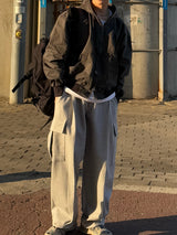 Oxford heavy hooded jacket