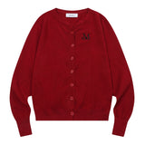 MARAIS 7 BUTTON CROP HENRY NECK CARDIGAN (8COLOR)