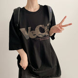 Camo Patch Embroidered Boxy Fit Short Sleeve T-shirt