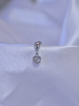 All surgical steel heart cubic piercing