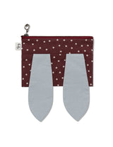RABBIT STAR POUCH(BURGUNDY)