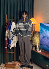 Two-Tuck Bijou Slacks 2COLOR
