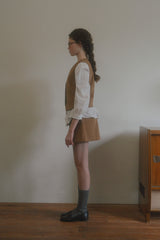 Early corduroy vest_camel