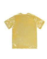 ベルベットプリントオーバーサイズTシャツ _ YELLOW