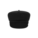 Metal Tip Wool Matroos Cap / Black