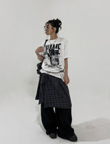 After printing loose fit short sleeves