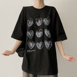 ハート ボックス ショートスリーブ Tシャツ