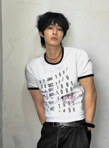 Cropped Muscle-Fit Archive T-Shirt