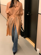Lessder Organza ベルトドレス