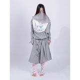 gray nylon dress