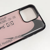 Dusty, Nostalgic Vibes Phone Case (DustyPink/CharcoalGray)