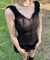 frill blouse (2colors)