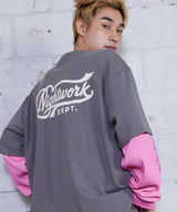 N.W.D Script Logo T-Shirt_Gray
