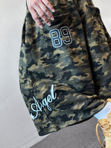 Archien Camo Print & Embroidery Bermuda Shorts 2color