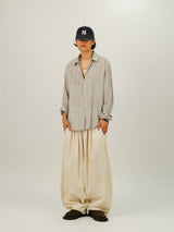 PM Linen Stripe Loose Fit Shirt