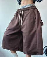 SNAP OVER BASIC BERMUDA PANTS 🩵💕🧸🤎8COLOR