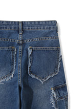 フリンジカーゴデニムパンツ(3colors)