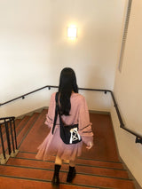 デイリーリボンホボバッグ　ブラック