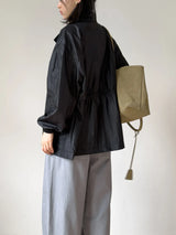 Low Nylon String Loose Fit Jacket