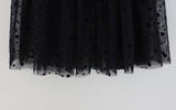 DOT MESH LAYERED CAN CAN SKIRT (IVORY, BLACK 2COLORS!)