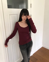 Puni Contrast Layered Long Sleeve T-Shirt