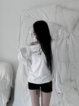 ガールミニショールレタリングT (2color)
