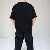 ジェンダーレス ㅁ Tシャツ - ブラック
