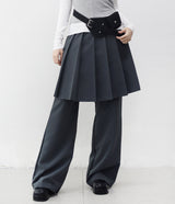 Merci pleated skirt layered pants