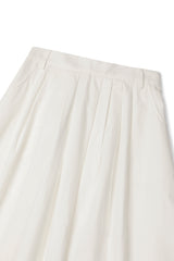Rustic long skirt_ivory