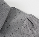 Elise Dot Bow Collar Blouse