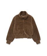 Women’s Sherpa Zip-Up Jacket Brown