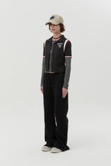 スタッドポイントカッティングトラックパンツ [BLACK]