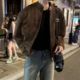 LMN Aaron Leather Oversized Fit China Jacket (2color)