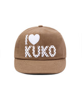 I❤︎KUKO ドット5パネルキャップ_モカ