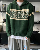 MR Nordic half-zip-up knit (3C)