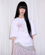 ロゼットアイレットTシャツ